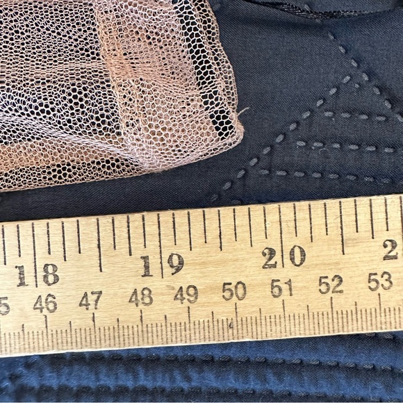 XS For Love and Lemons Penelope Crop Top Black/Nude long sleeve - Picture 12 of 16